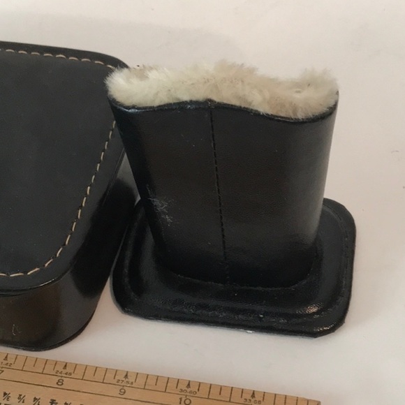 Hickok Black Leather Dresser Valet  Original -Mad Men Alert Hickok Vintage - Picture 12 of 15